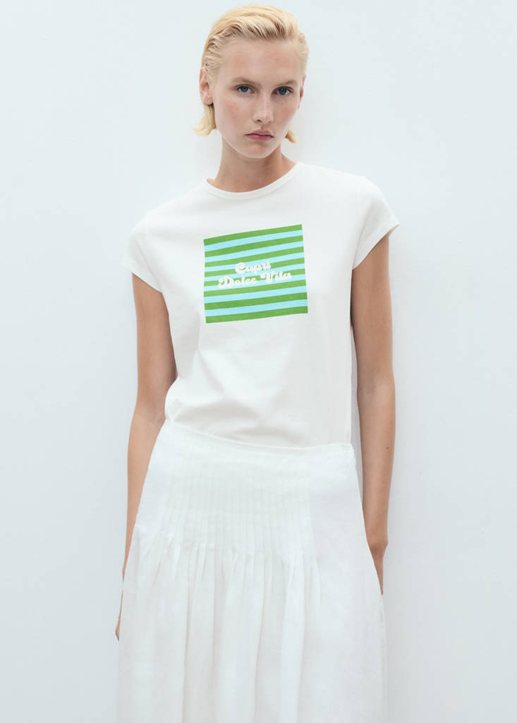 T-Shirt En Coton Imprimé