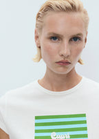 T-Shirt En Coton Imprimé