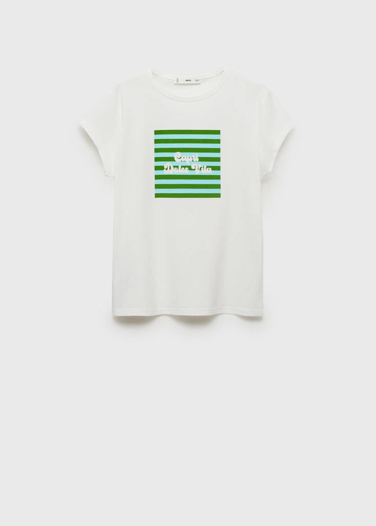 T-Shirt En Coton Imprimé