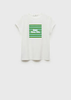 T-Shirt En Coton Imprimé