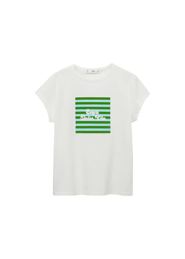 T-Shirt En Coton Imprimé
