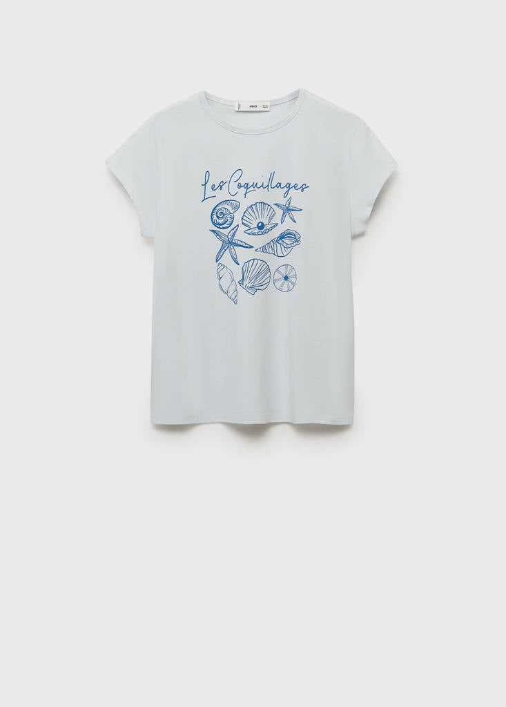 T-Shirt En Coton Imprimé