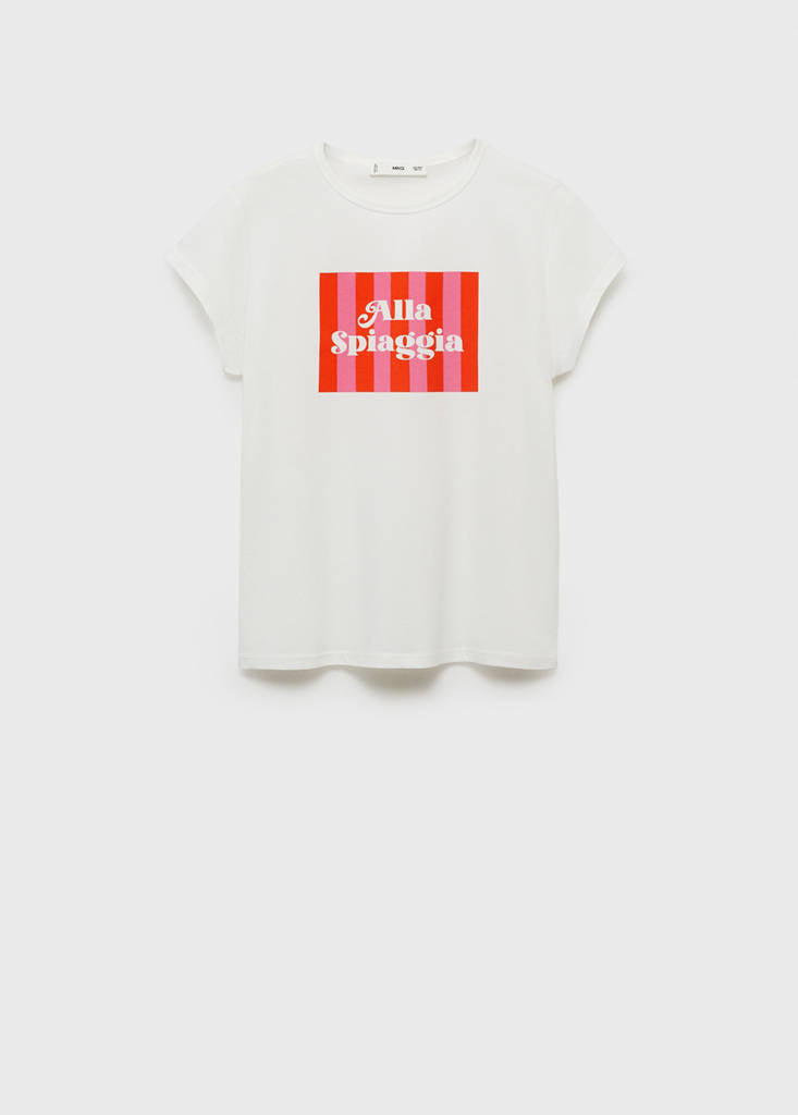T-Shirt En Coton Imprimé