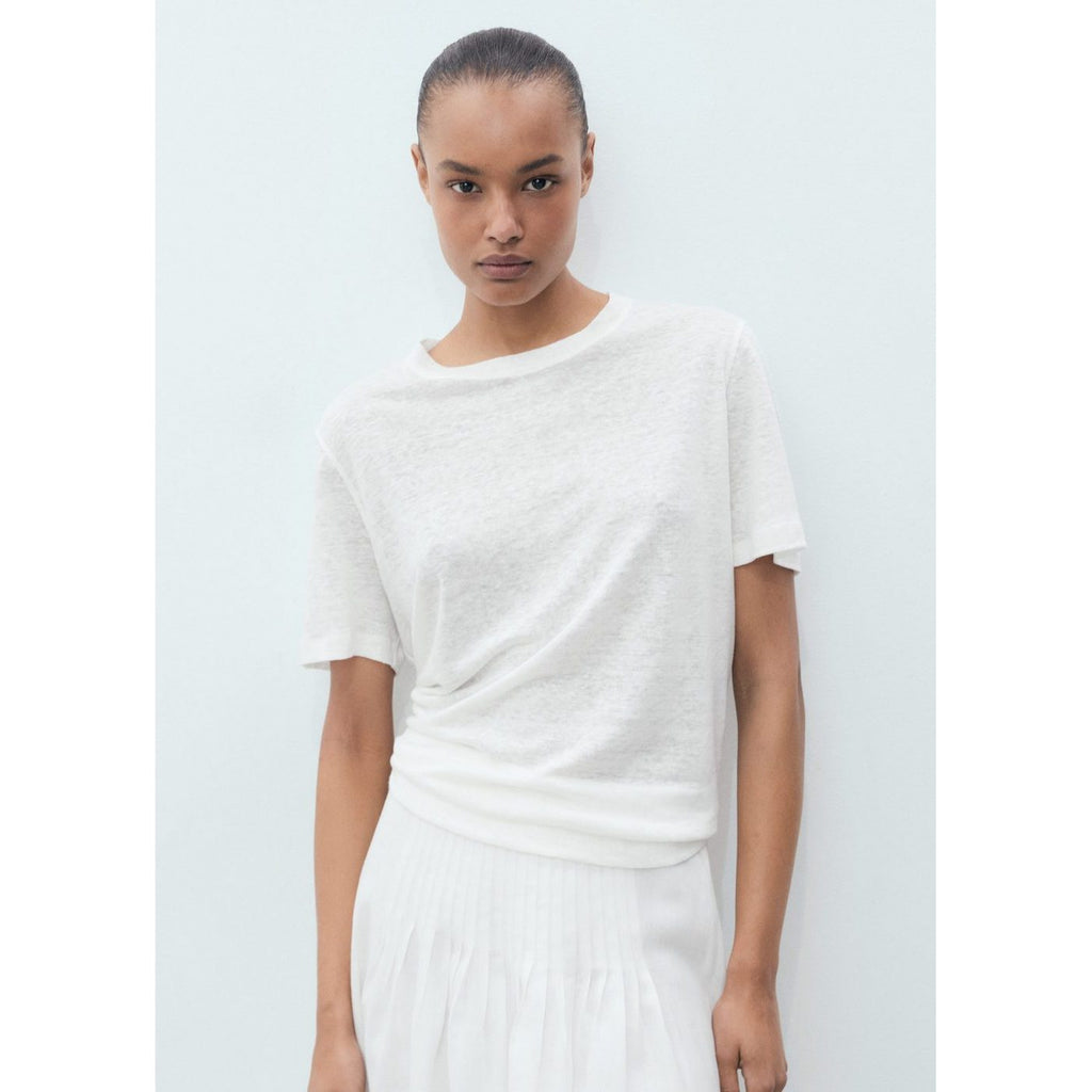 T-Shirt Lin Manches Courtes