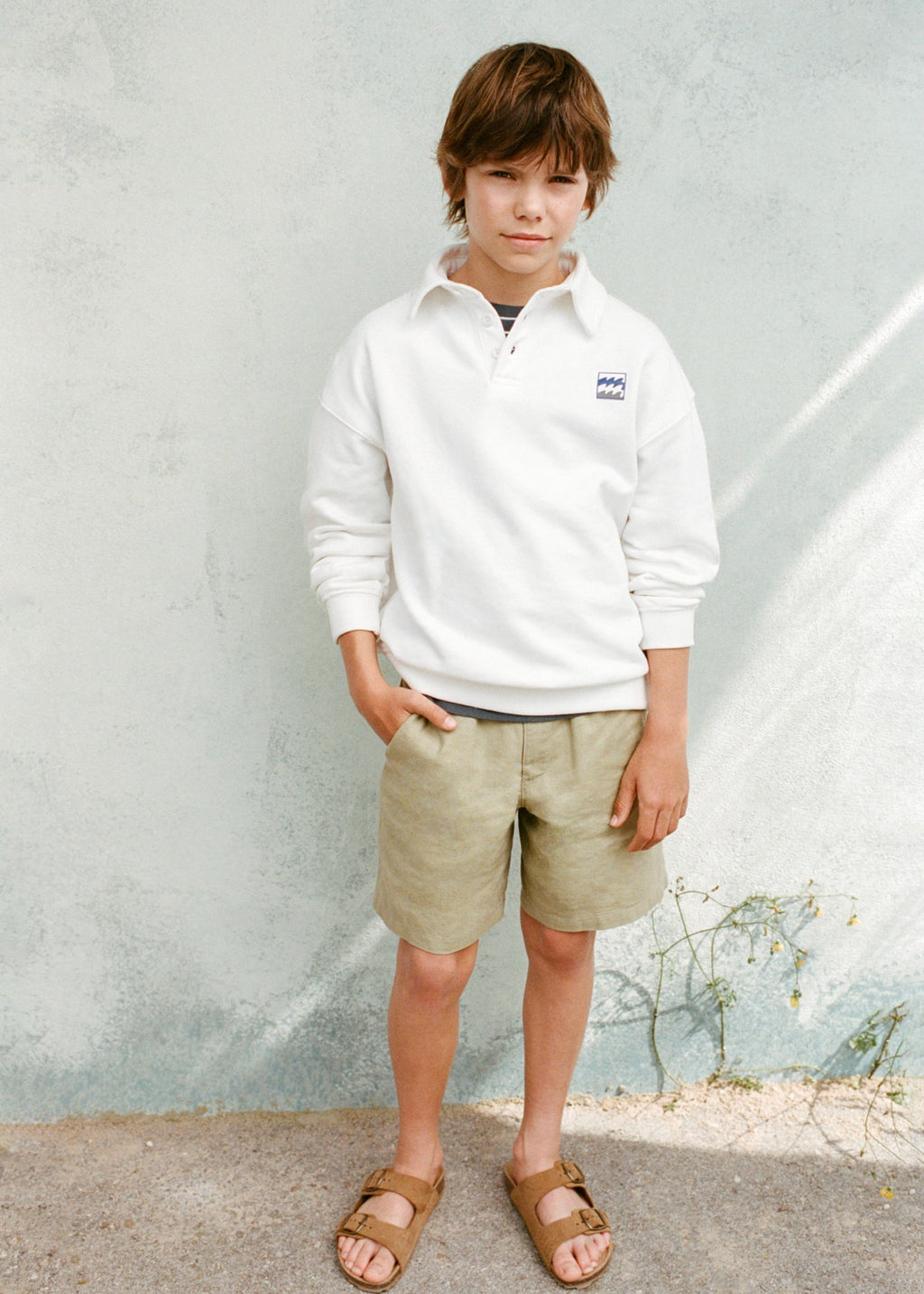 Sweat Ocean Blanc Cassé - Garçon