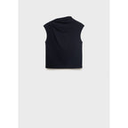 Camiseta De Cuello Asimétrico Fruncida