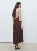 Robe Coton Décolleté En V