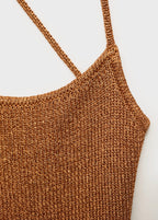 Robe Lurex Dos Croisé