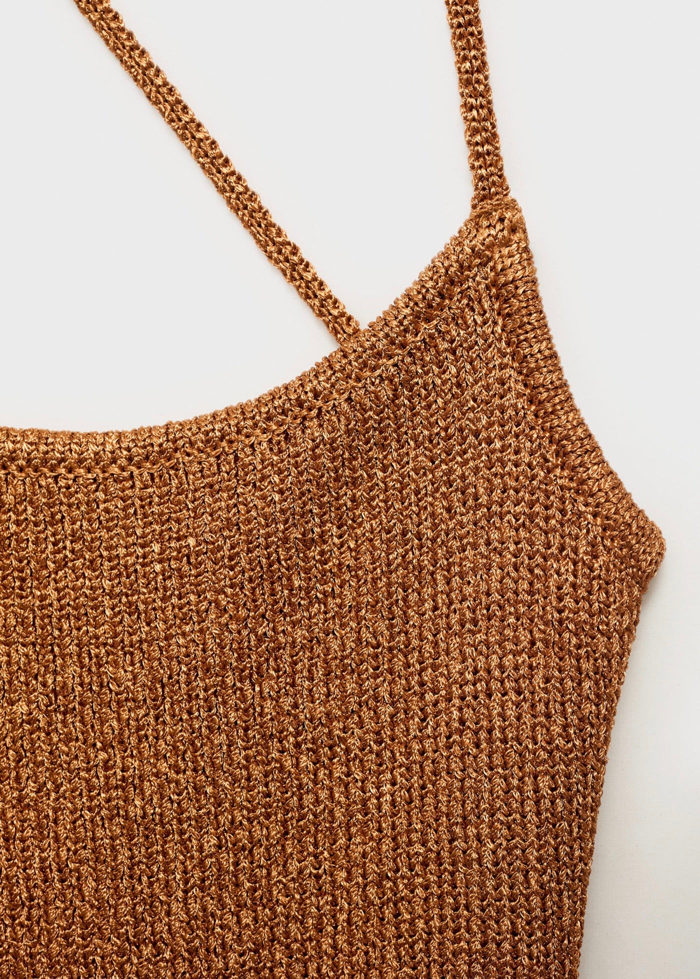 Robe Lurex Dos Croisé