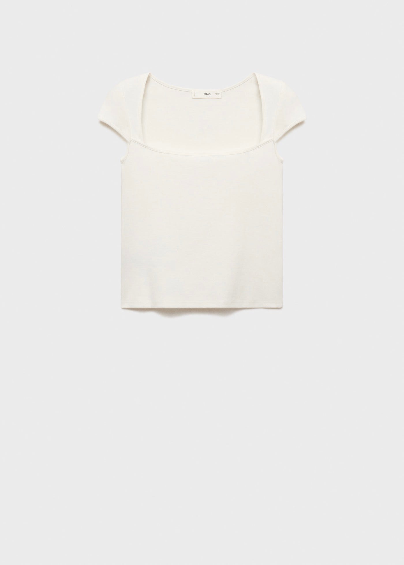 T-Shirt En Coton Décolleté Plongeant