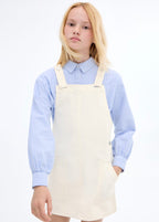 Vestido Camisero Harper Crudo - Niña