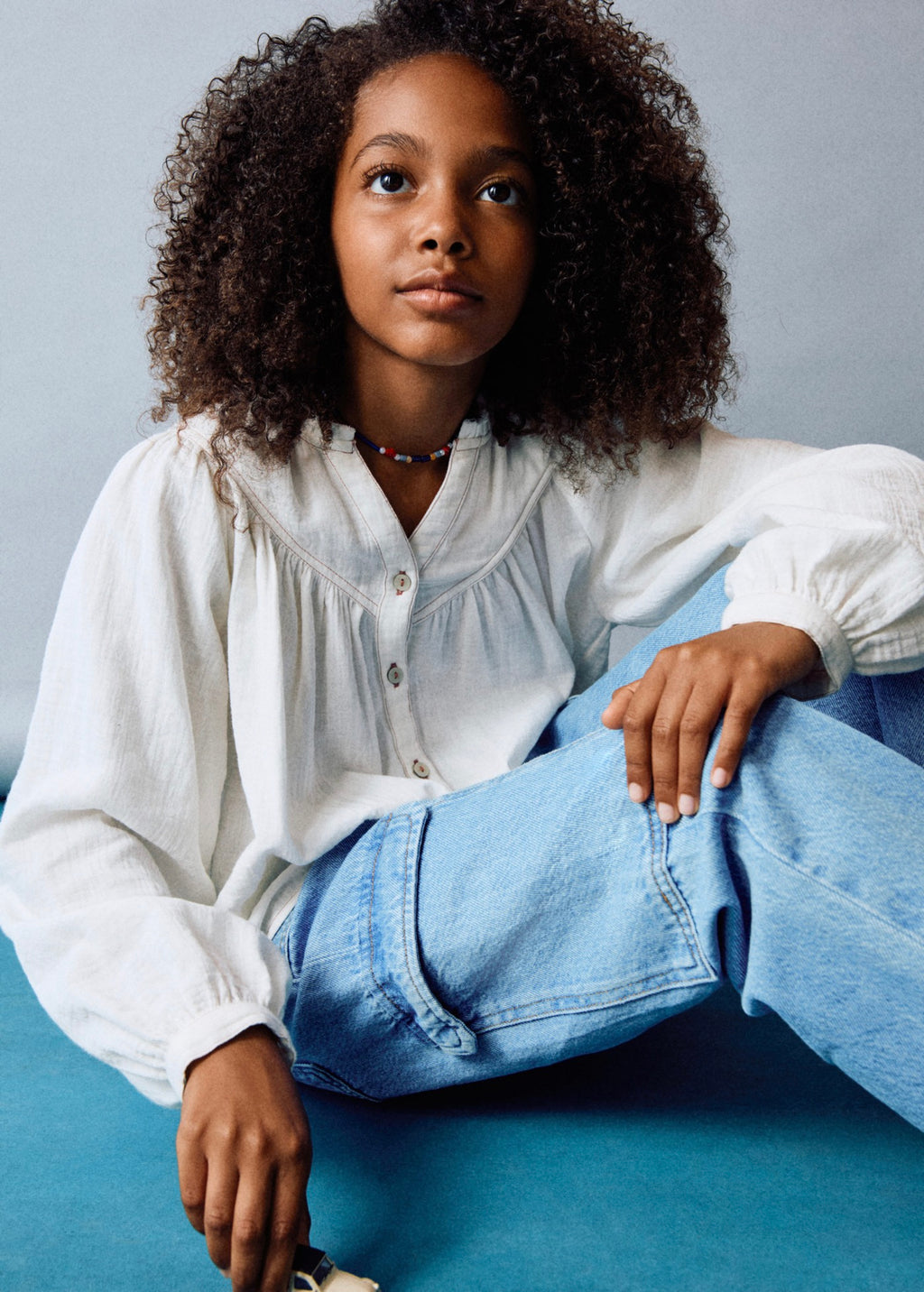 Camisa Alba Crudo - Niña