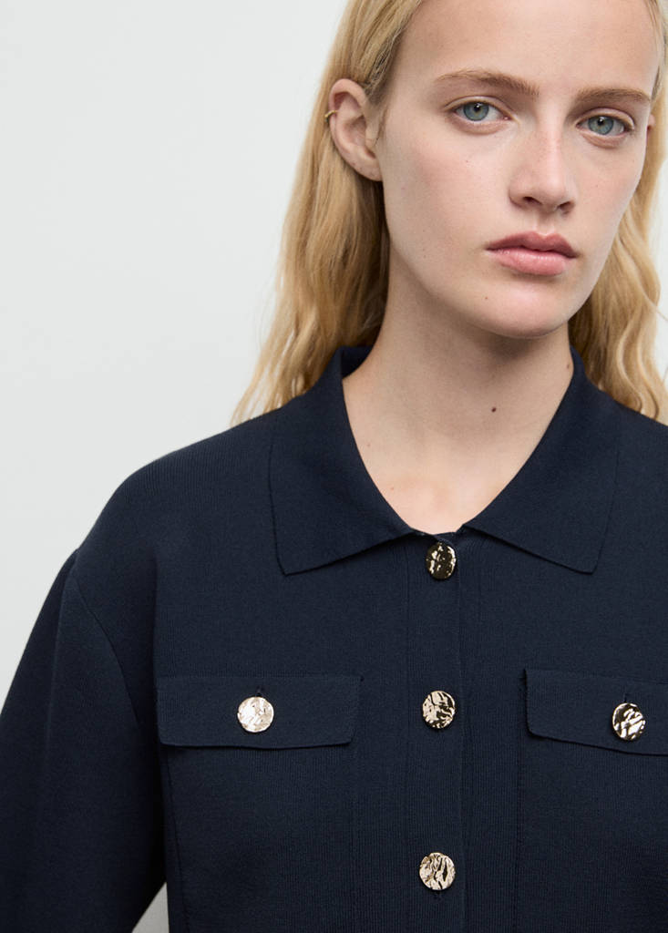 Veste Maille Manches Courtes