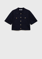 Veste Maille Manches Courtes