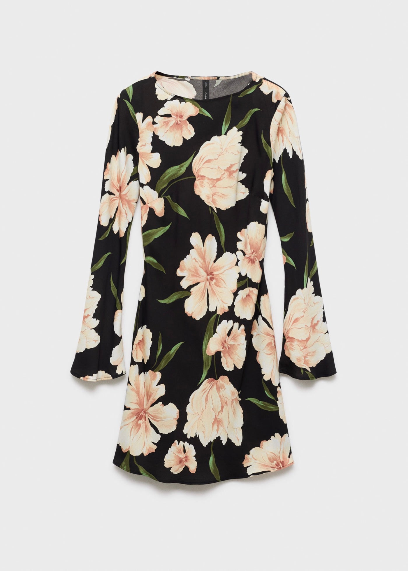 Robe Manches Évasées Imprimé Floral