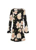 Robe Manches Évasées Imprimé Floral