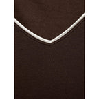 Camiseta Combinada Cuello De Pico