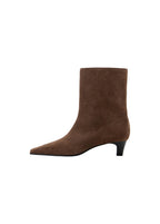 Bottines Cuir Et Croûte De Cuir