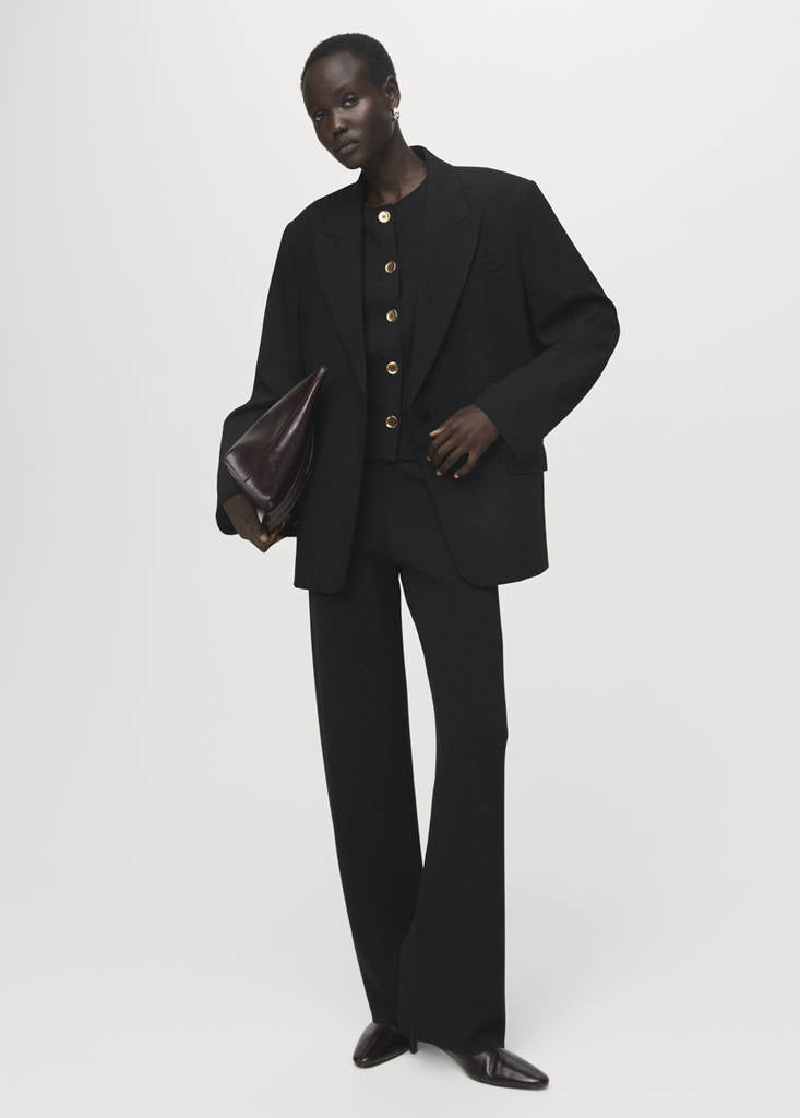 Pantalon Maille Taille Élastique