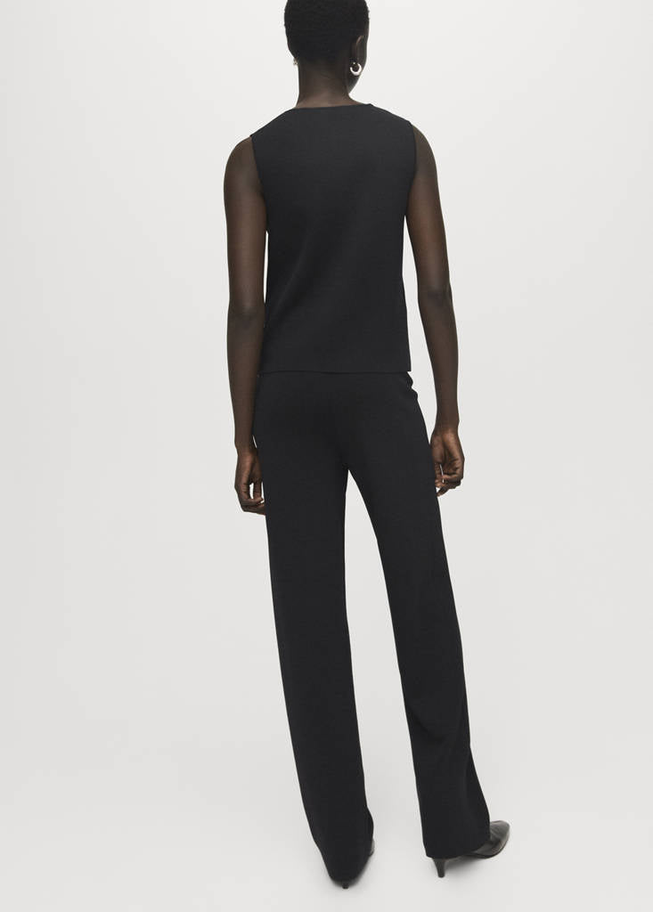Pantalon Maille Taille Élastique