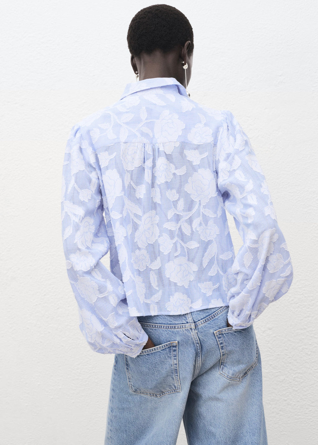 Chemise Rayée Avec Détails Brodés