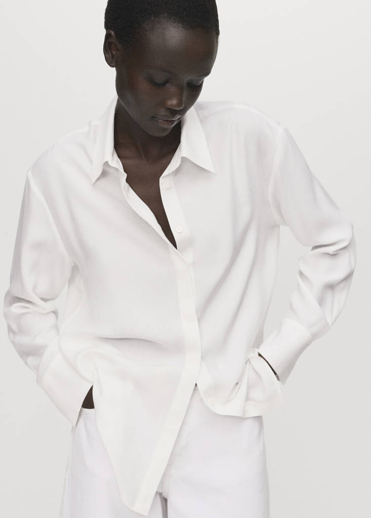 Chemise Lyocell Boutons Dissimulés