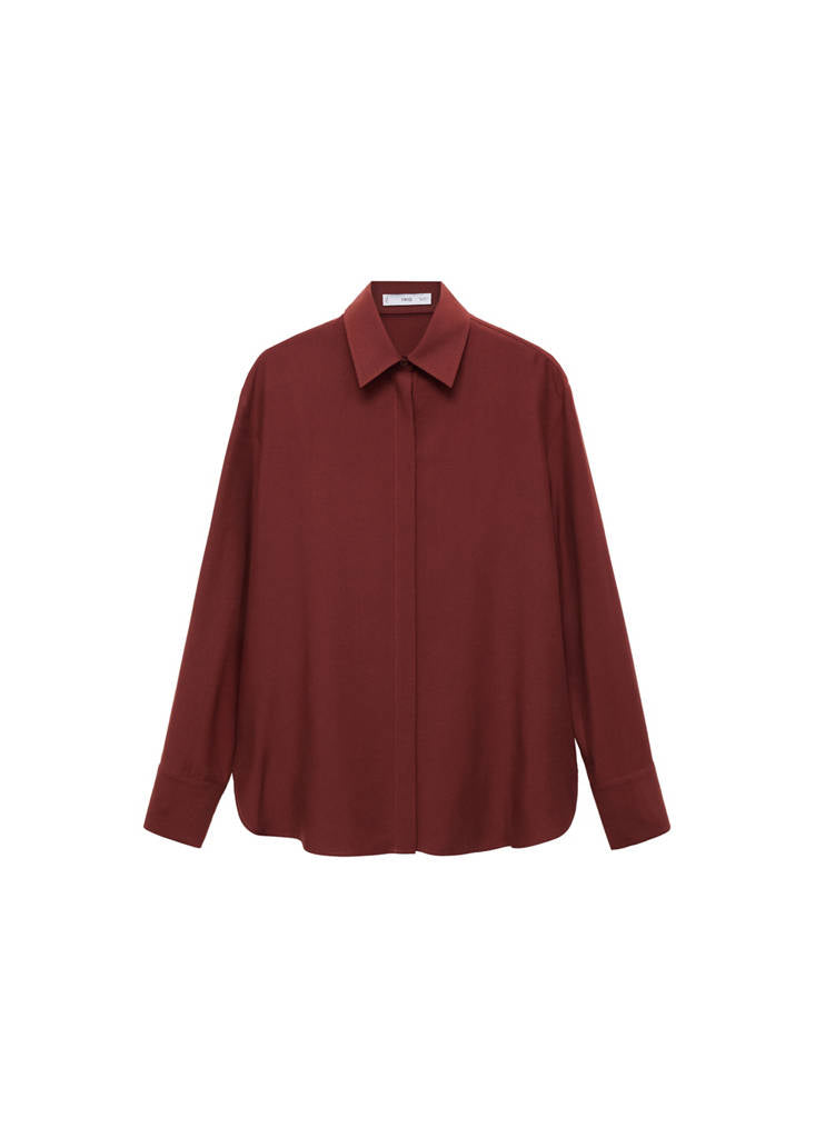 Chemise Lyocell Boutons Dissimulés