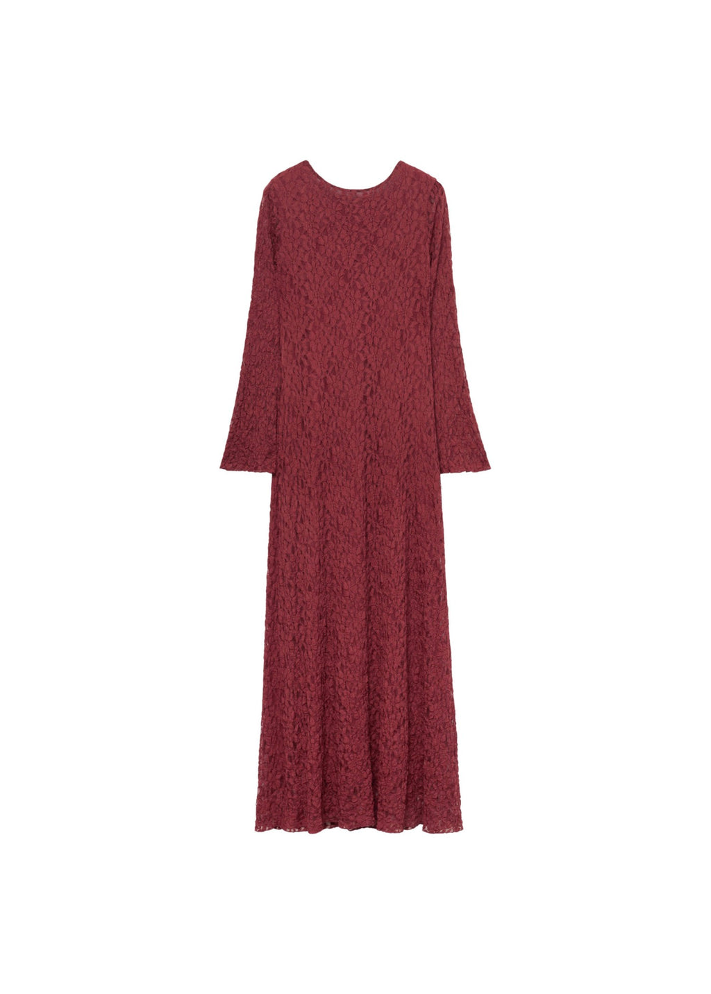 Robe Dentelle Manches Évasées