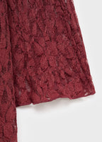 Robe Dentelle Manches Évasées