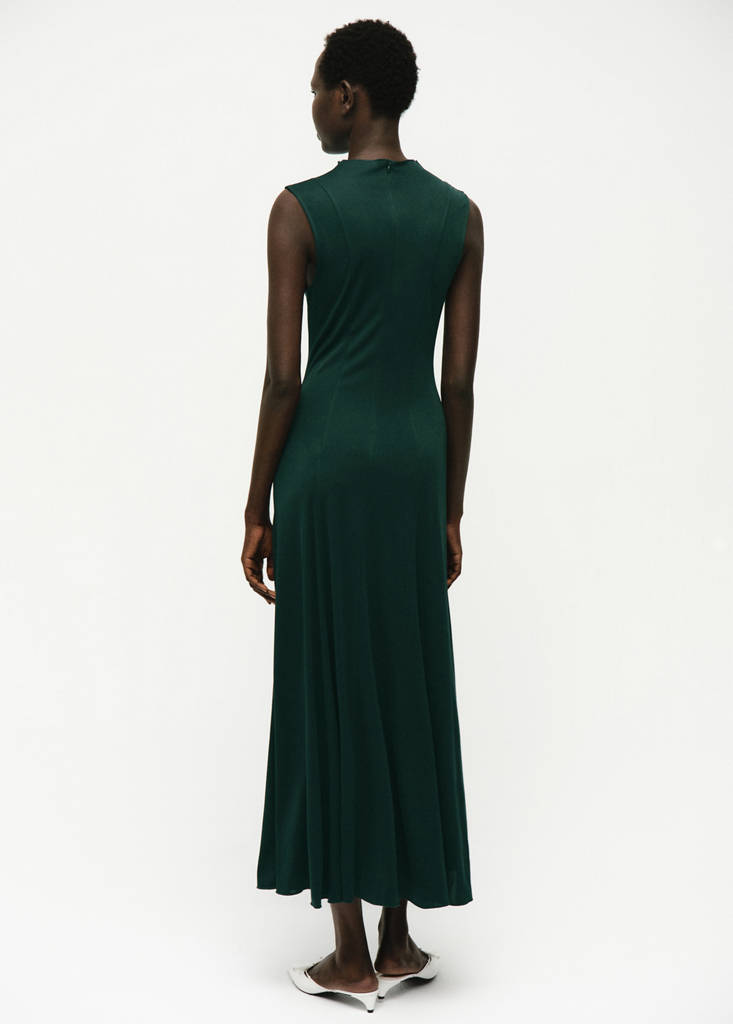 Robe À Godets Et Col Cheminée