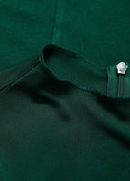 Robe À Godets Et Col Cheminée