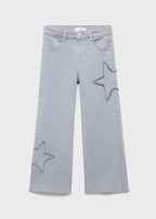 Pantalon Patch Bleu - Fille