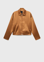 Veste Satinée Poches