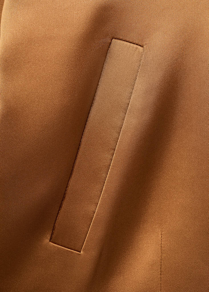 Veste Satinée Poches