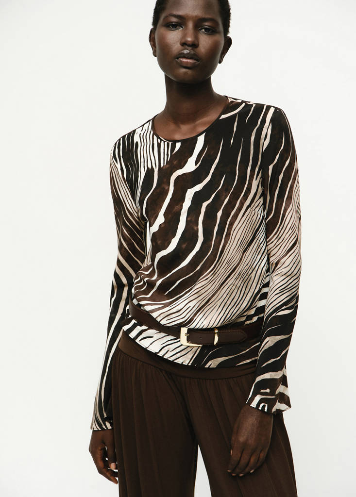 Blouse Imprimé Zèbre