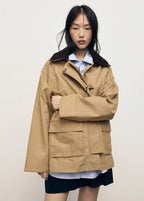 Parka Oversize Col Contrasté