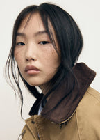 Parka Oversize Col Contrasté