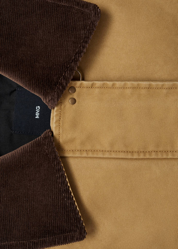 Parka Oversize Col Contrasté
