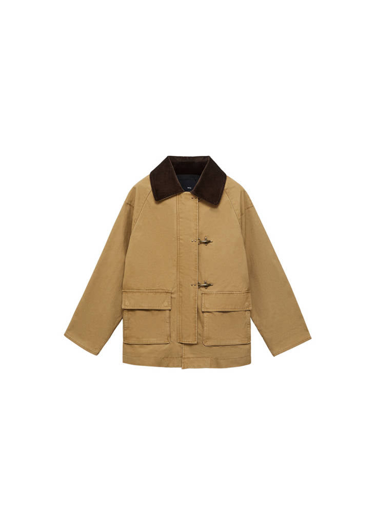Parka Oversize Col Contrasté