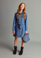 Robe Andrea Bleu Marine - Fille