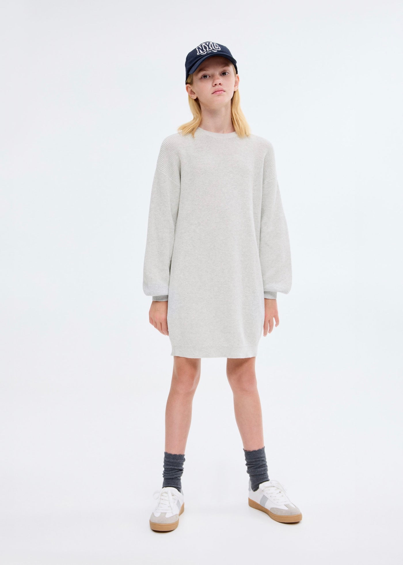 Robe Saski Gris Clair Chiné - Fille