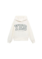 Sweat Yes Blanc Cassé - Fille