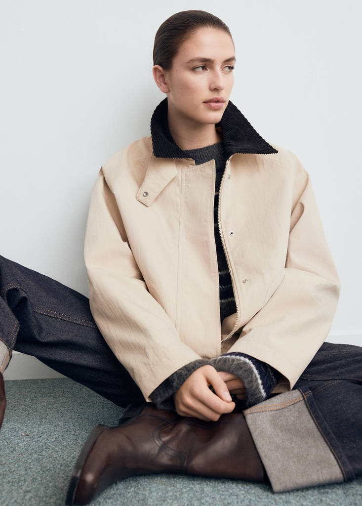 Veste Coton En Velours Côtelé