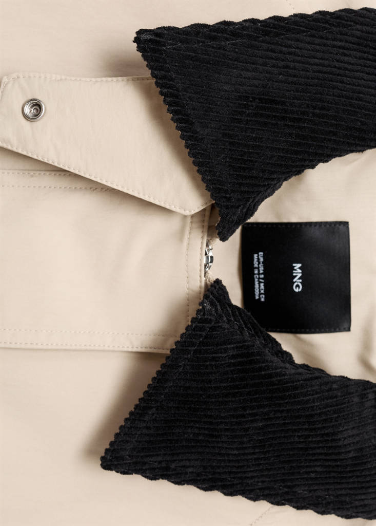 Veste Coton En Velours Côtelé