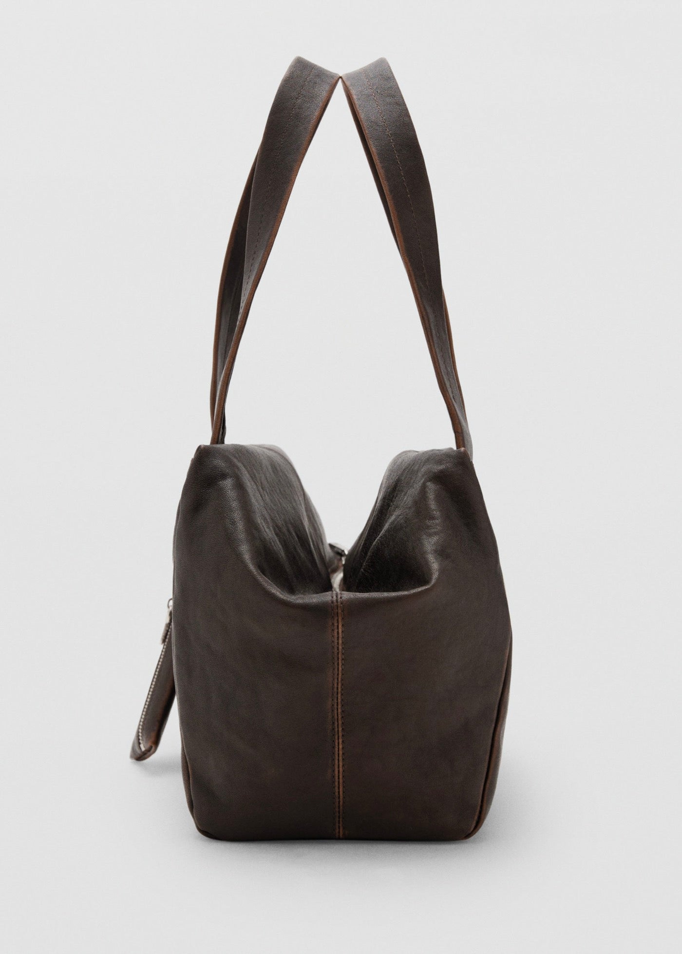 Sac Bandoulière Moyen En Cuir Avec Breloques