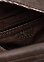 Sac Bandoulière Moyen En Cuir Avec Breloques