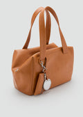 Sac Bandoulière Moyen En Cuir Avec Breloques