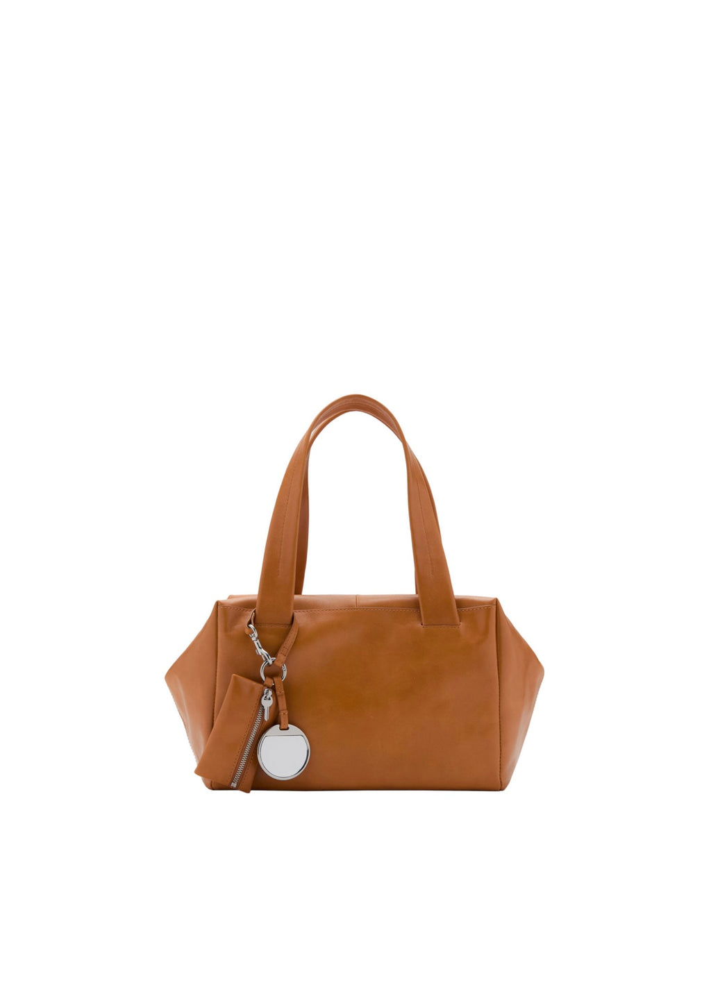 Sac Bandoulière Moyen En Cuir Avec Breloques
