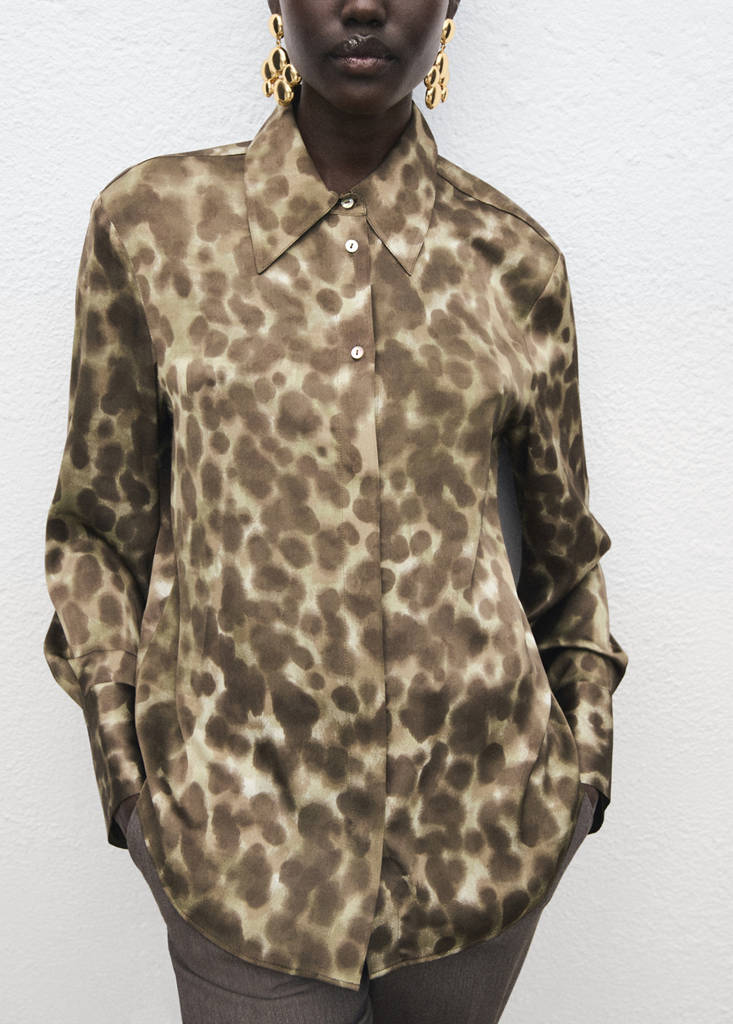 Chemise Satinée Imprimée