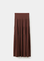 Jupe Longue En Maille Coutures